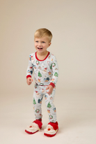 Kids Blue Christmas Pajama Set, dont launch yet