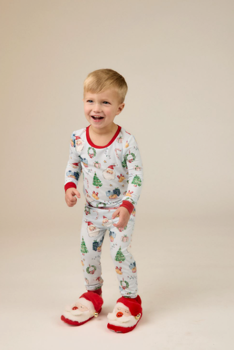 Kids Blue Christmas Pajama Set, dont launch yet