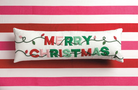 Long Merry Xmas Pillow
