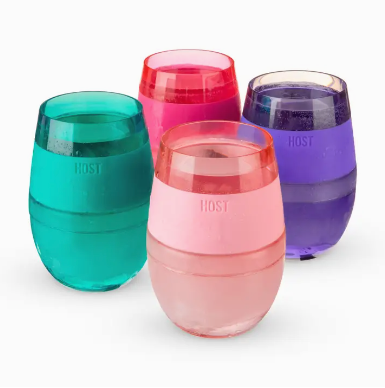 Wine Freeze Cooling Cups - 4 Colors