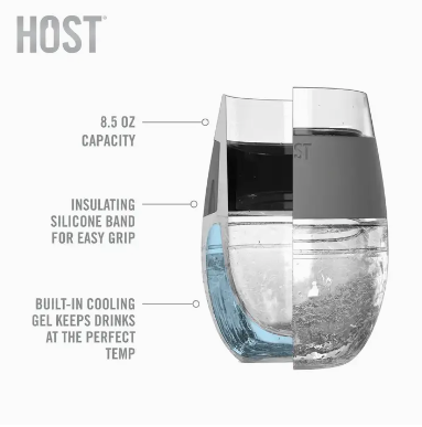 Wine Freeze Cooling Cups - 4 Colors