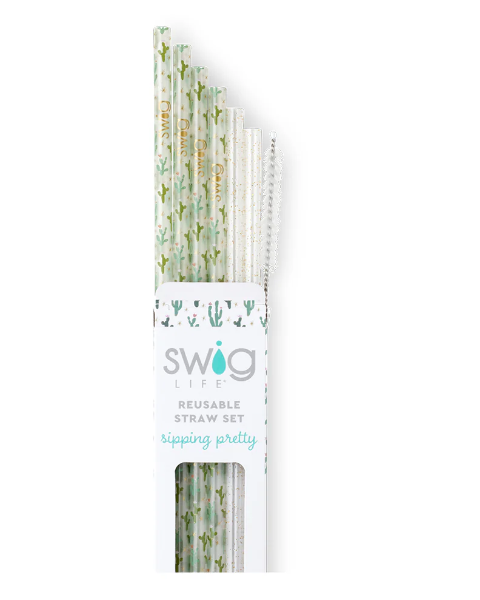 Swig Life Reusable Straw Sets -5 Styles