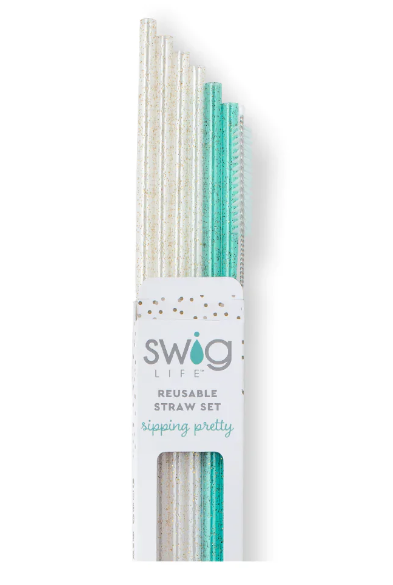 Swig Life Reusable Straw Sets -5 Styles