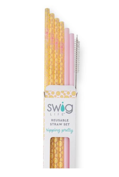 Swig Life Reusable Straw Sets -5 Styles