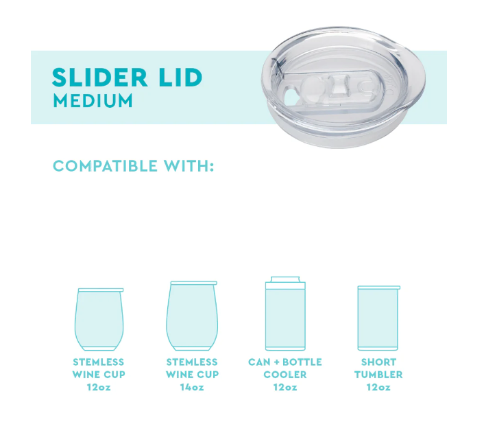 Clear Slider Lid -2 Sizes