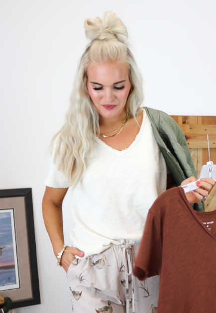 Vanya Short Sleeve Solid Tee -Multiple Colors