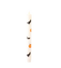 Halloween LED taper candles, shown in one of four available colors