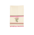 Floral Embroidered Waffle Towels