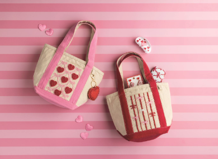 Valentines Beaded Mini Tote