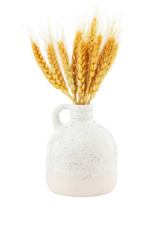 Mud Pie Yellow Wheat Bundle Vase