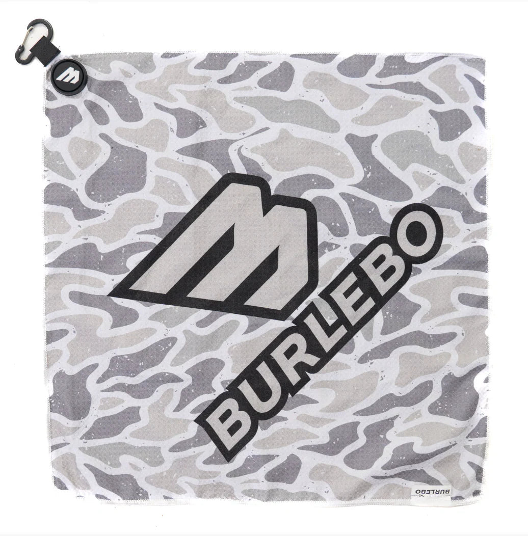 Burlebo White Camo Golf Towel