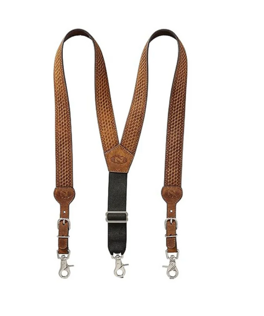 Nocona Men's Brown Gallus Suspenders