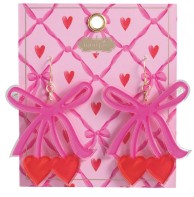 Mud Pie Valentine's Earrings