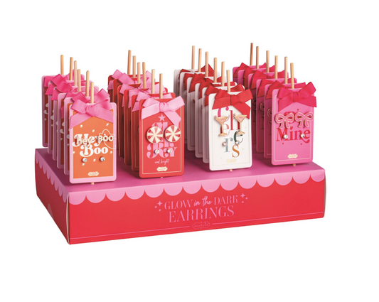 Mud Pie Glow In The Dark Earrings - 4 Colors