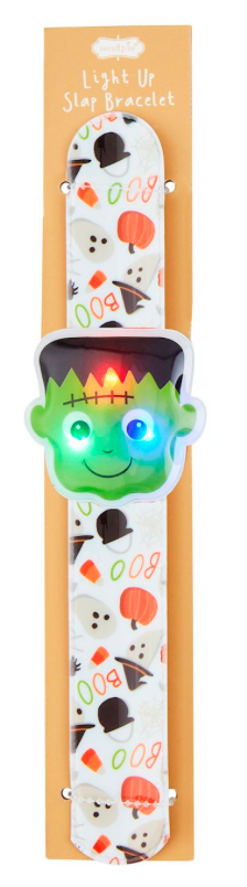 Mud Pie Halloween Light-Up Slap Bracelets - 3 Colors