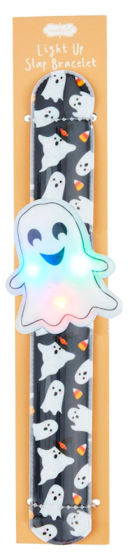 Mud Pie Halloween Light-Up Slap Bracelets - 3 Colors