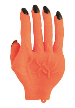 Mud Pie spooky Halloween hands decor, shown in one of four available colors