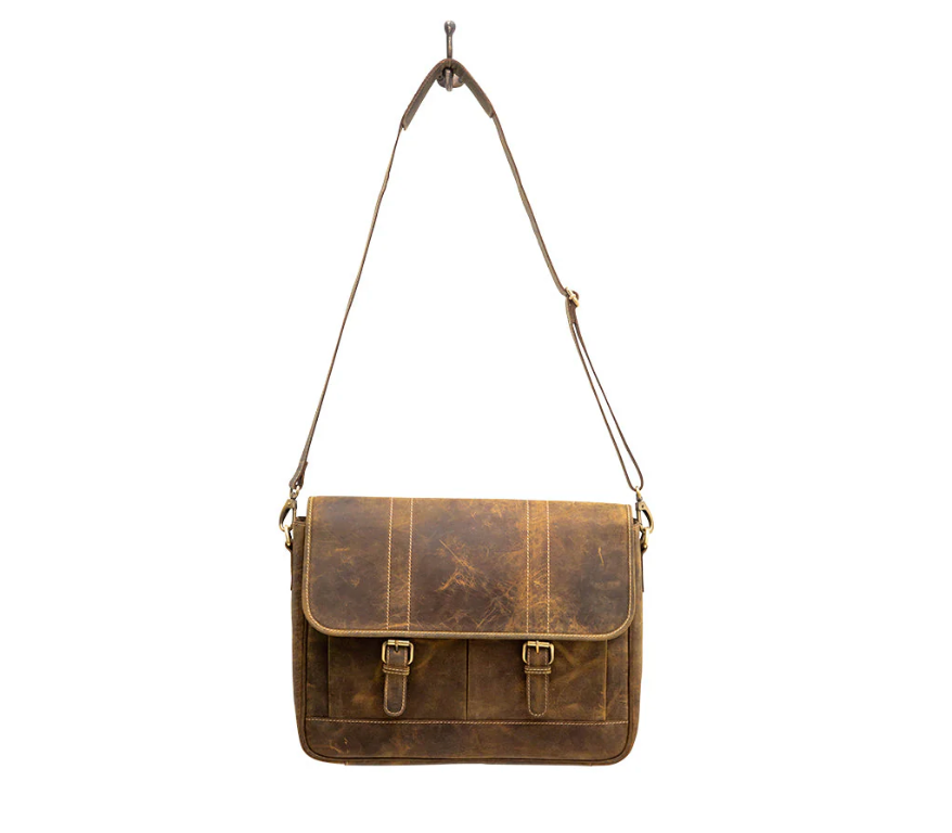 Myra Jackal Brown Laptop Bag