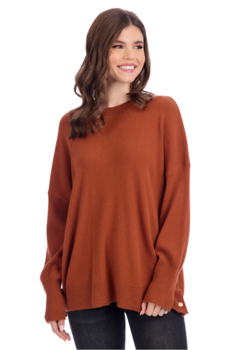 What's More Important Noralee Button Sweater