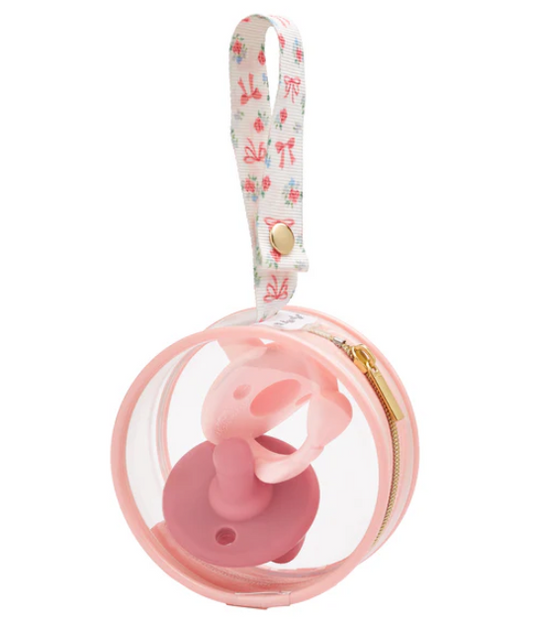 Itzy Ritzy Ribbon Rose Paci Case