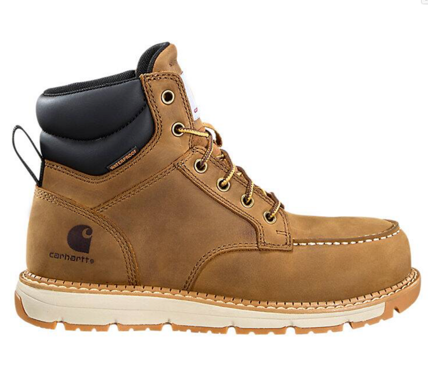 Carhart Women's Millbrook 6" Waterproof Nano Toe Wedge Light Brown Work Boot