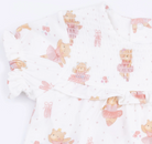 Angel Dear Teddy Bear Ballerina Smocked Bubble with Skirt