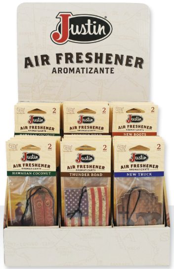 Justin Air Fresheners - 6 Scents