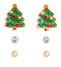 Mud Pie Holiday Stud Earring Set