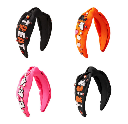 Mud Pie Halloween Beaded Headbands - 3 Colors