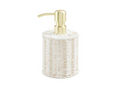 Woven seagrass soap pump, shown in one of two available colors
