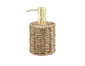Woven seagrass soap pump, shown in one of two available colors