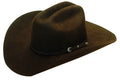 M and F Western Twister Dallas Felt Cowboy Hat | Chocolate