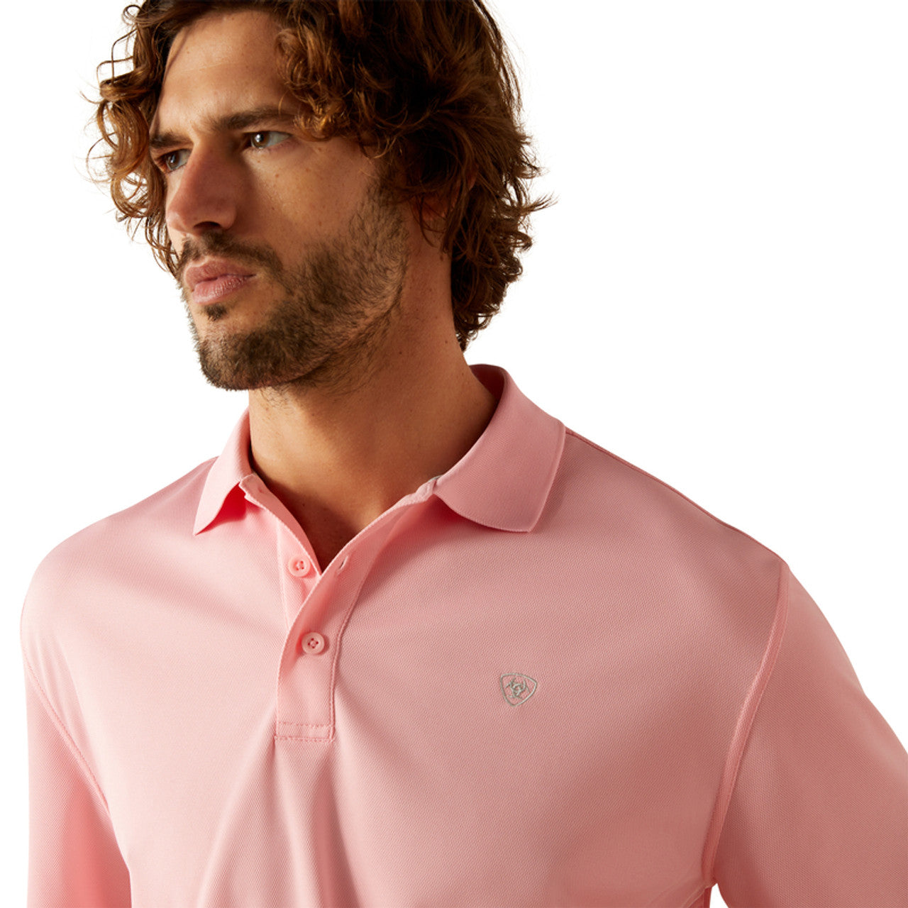 ARIAT TEK POLO PINK - MENS POLO