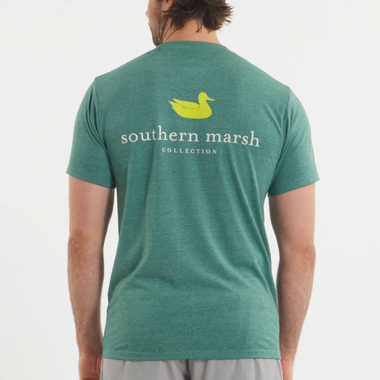 Southern Marsh Men's Champions Green Seawash Vibrant T-Shirt