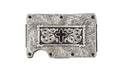 3D Mens Utility Cross Motif Black Silver Wallet