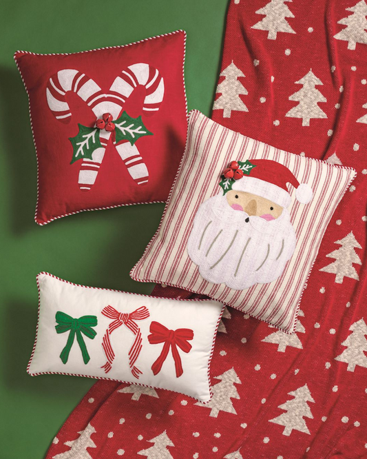 Whimsy Christmas Throw Pillow -3 Colors