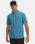 Under Armour men's Fish Pro Hybrid woven button-down shirt, shown in one of five available colors