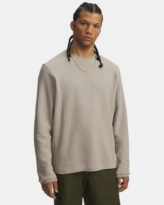 Under Armour Timberwolf Taupe Expanse Waffle Crew Shirt