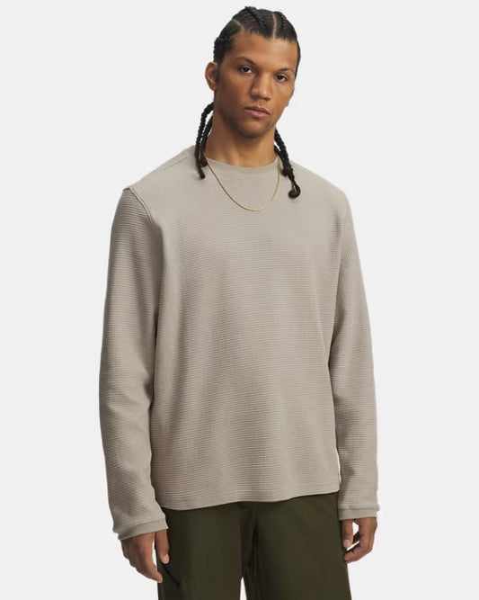 Under Armour Timberwolf Taupe Expanse Waffle Crew Shirt