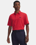 Under Armour men's Matchplay stripe polo, shown in one of four available colors