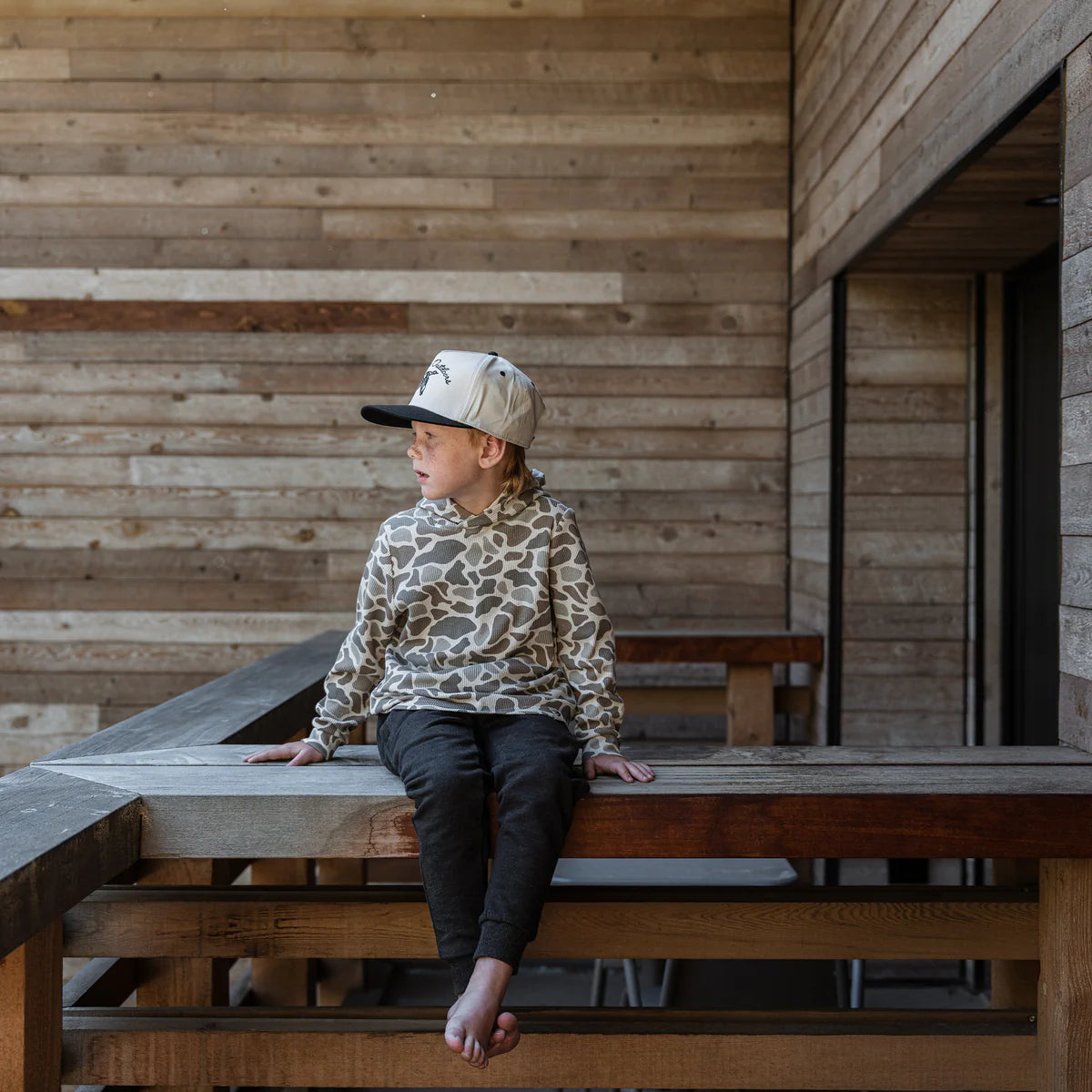 Burlebo Youth Classic Deer Camo Hoodie