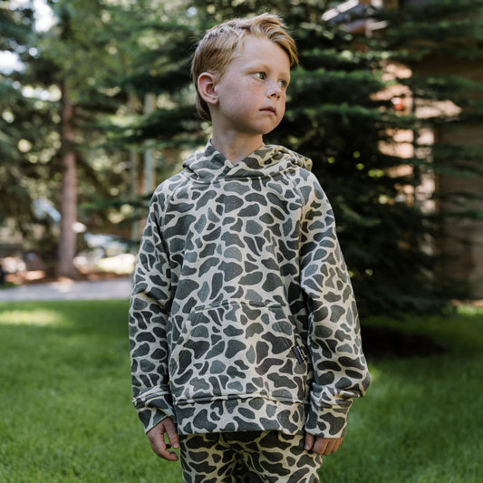 Burlebo Youth Classic Deer Camo Hoodie