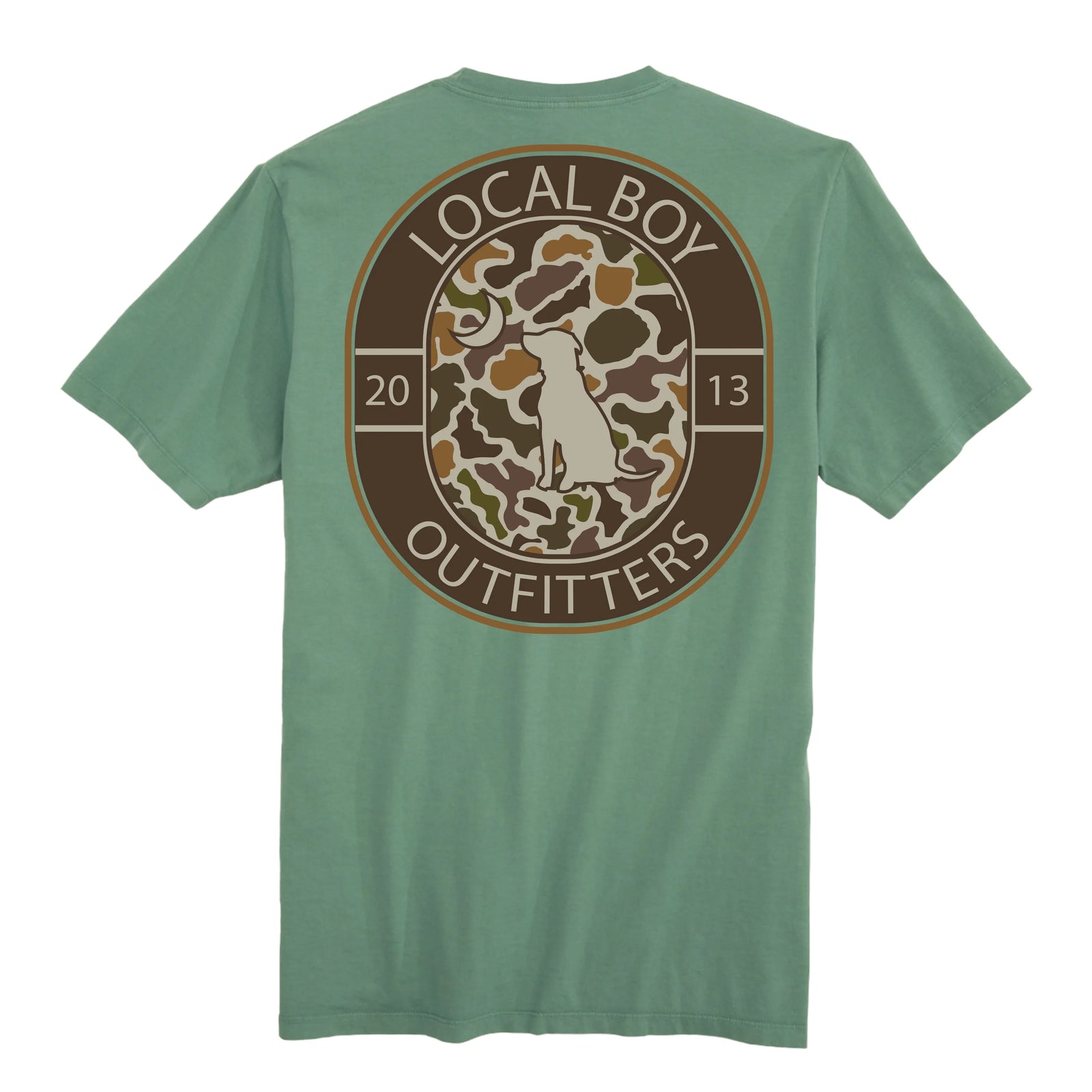 Local Boy Vintage Crest Light Green Tee