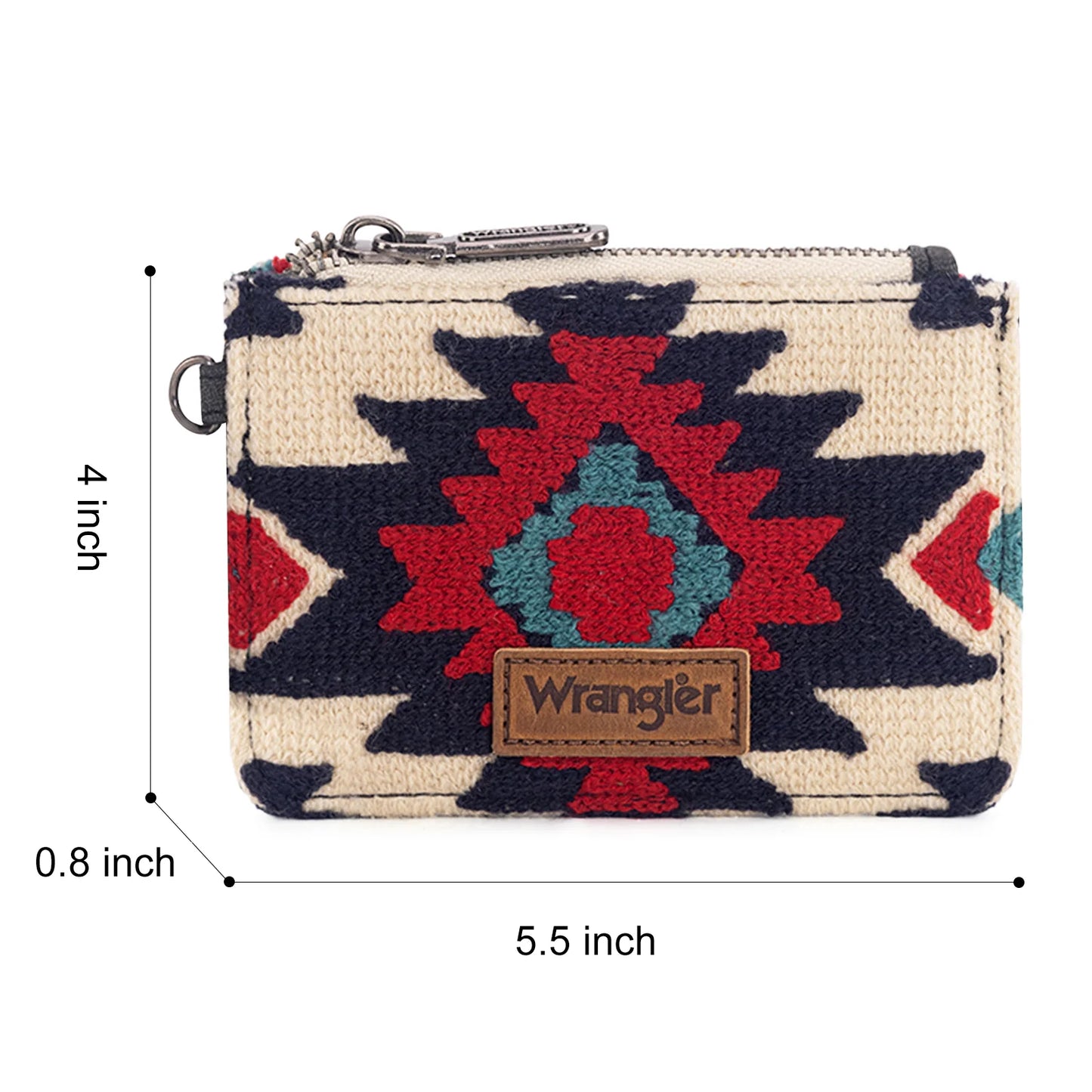 Wrangler Aztec Print Card Wallet - 2 Colors