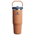 Stanley IceFlow Flip Straw Tumbler 30oz in Toast, front view