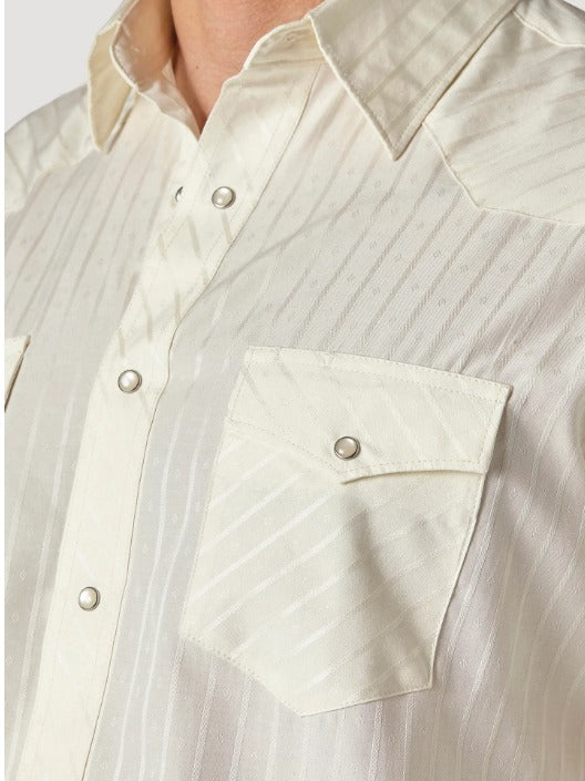 Ivory Wrangler Mens Button Down Shirt