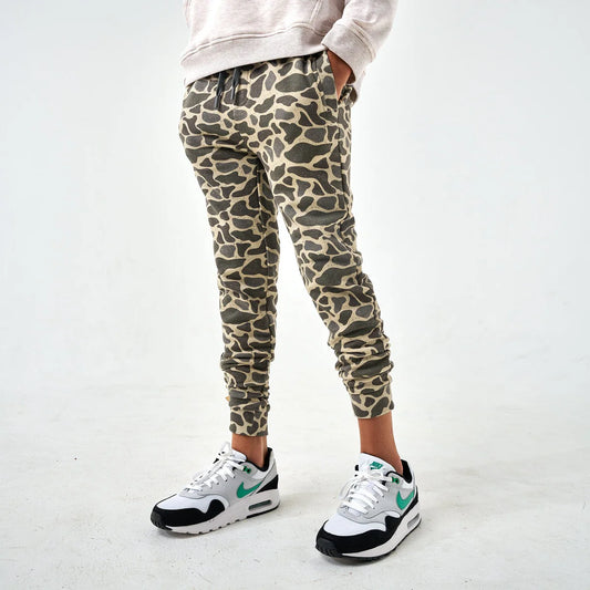 Burlebo Youth Classic Deer Camo Fleece Joggers