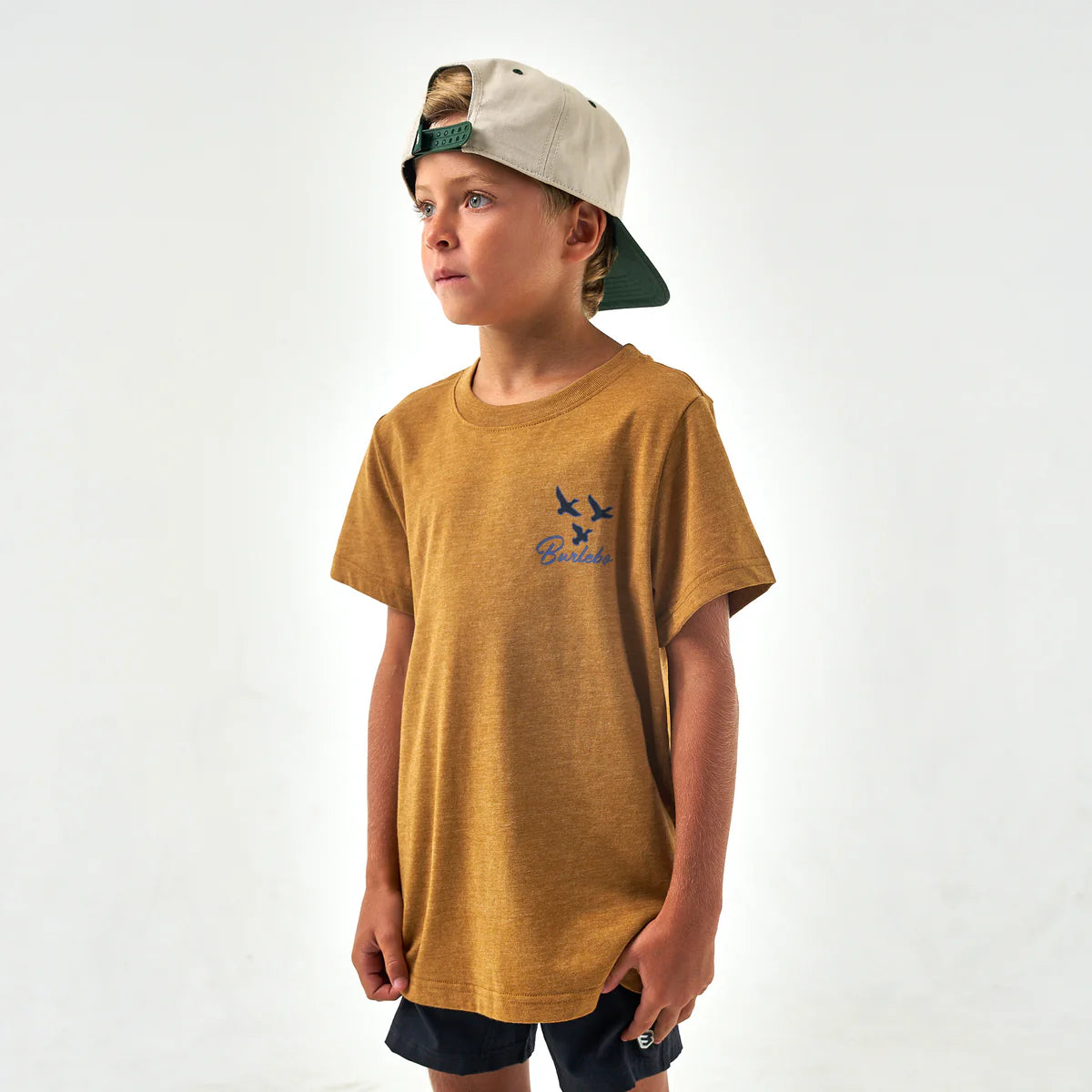 Youth Duck Dog Light Brown Burlebo Tee