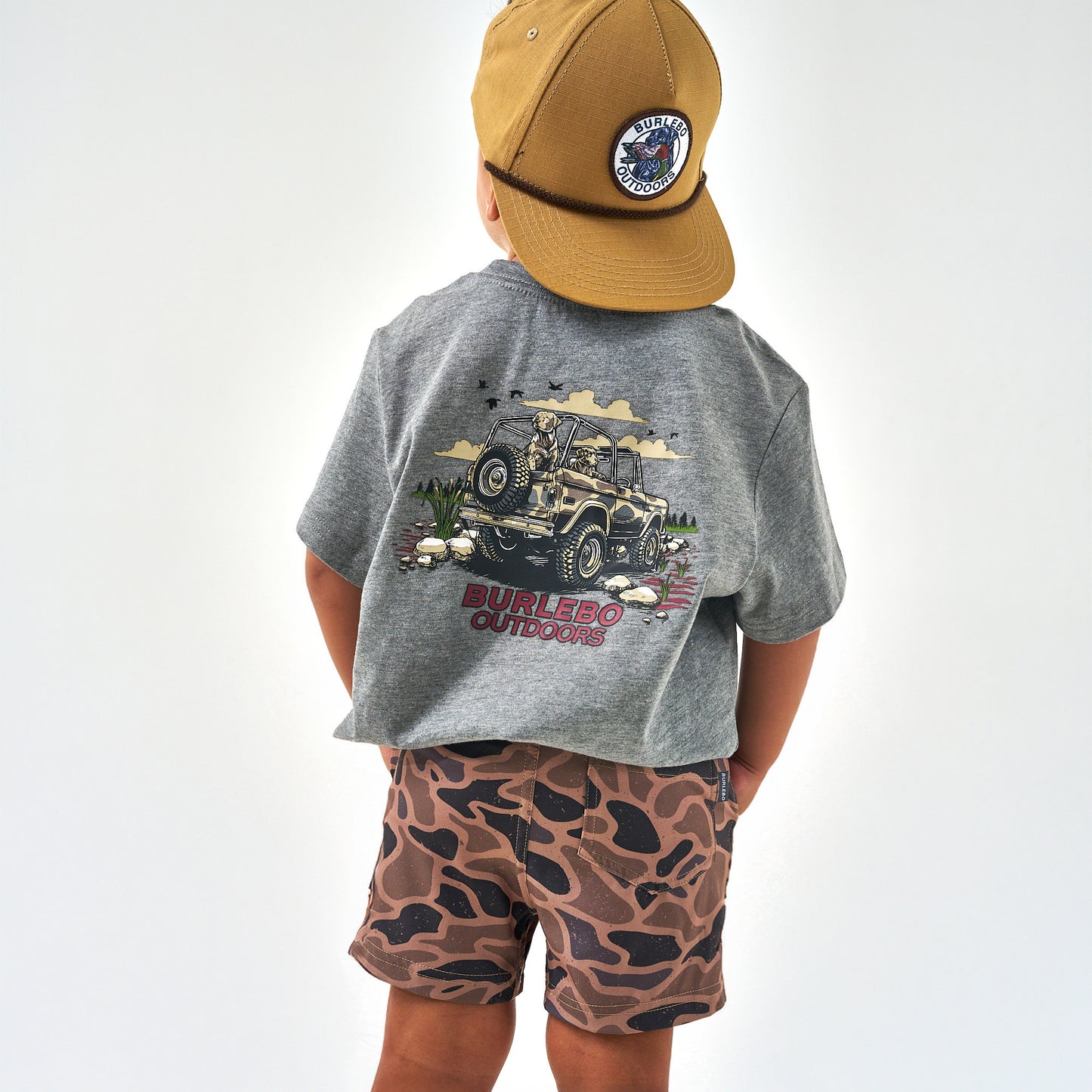 Youth Off Road Bronco Heather Grey Tee