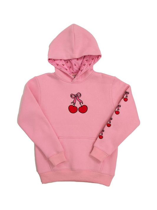 Youth Girls Dilara Pink Cherry Hoodie